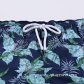 Blue Custom Sublimation Swim Trunks Male Beach Shorts